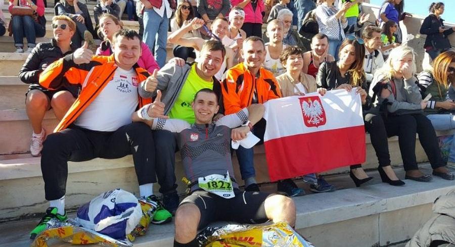Kamil Młynarz (SKB Kraśnik) przebiegł ateński maraton