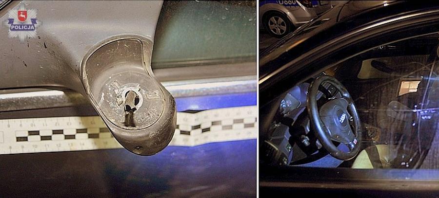 Chcieli zdewastować auto kogoś innego, zniszczyli samochód policjanta