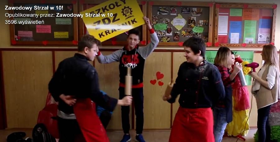 Uczniowie kraśnickiego ZDZ nakręcili film na konkurs „Zawodowy Strzał w 10”. Wideo