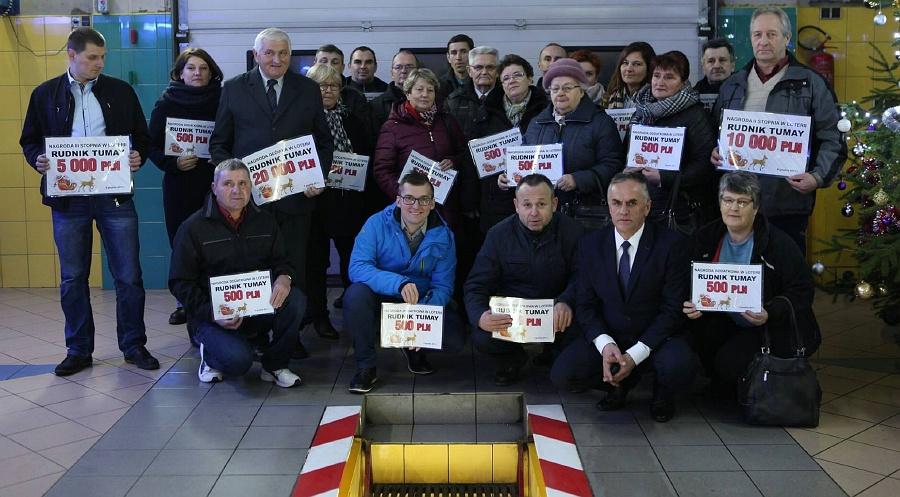 Tym razem pieniądze zamiast nagród rzeczowych. Rudnik Tumay nagrodził swoich klientów