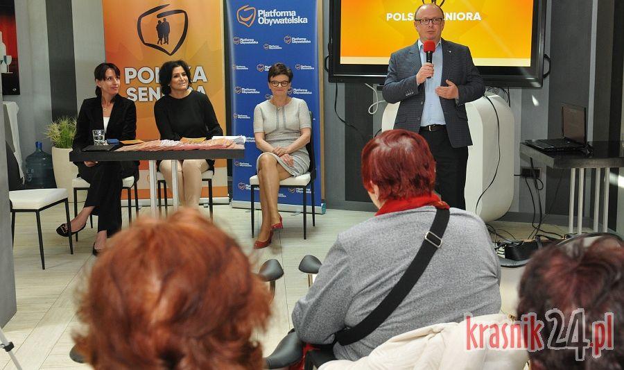 Parlamentarzyści PO w Kraśniku o pomysłach na wsparcie seniorów