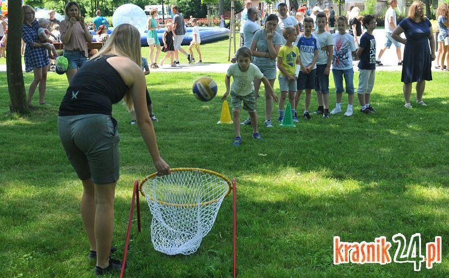 Kraśniczanie bawili się z okazji Dnia Dziecka w Parku im św. Jana Pawła II. Foto