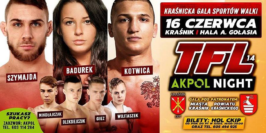 Pierwsze bilety na Galę MMA TFL 14 „Akpol Night” rozdane. Mamy dla Was jeszcze 3 wejściówki!