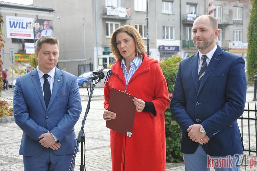 Poseł Joanna Mucha poparła kraśnickich kandydatów