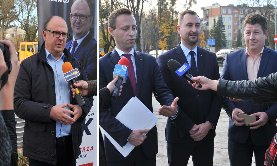 Gorący dzień kampanii wyborczej. Awantura pod biurem poselskim