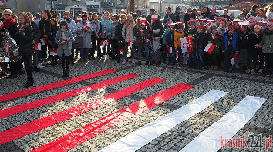 Mazurek Dąbrowskiego zabrzmiał na kraśnickim rynku