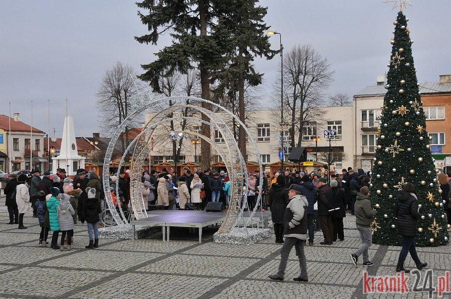 Świątecznie na kraśnickim rynku