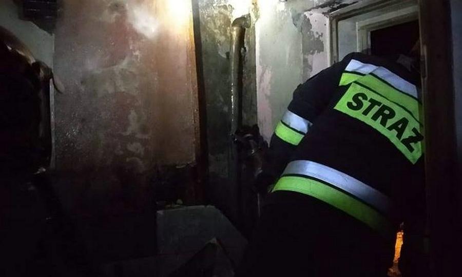 Pożar budynku mieszkalnego w Annopolu