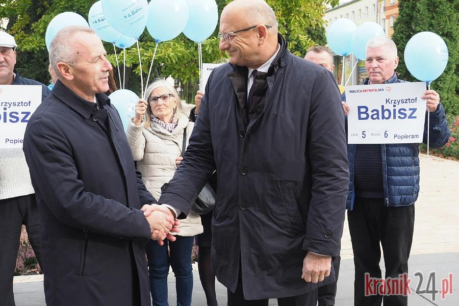 Prezydent Lublina wsparł w wyborach Krzysztofa Babisza