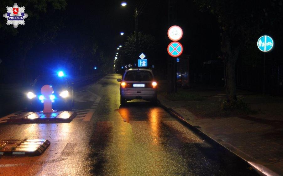 Potrącony mężczyzna na przejściu