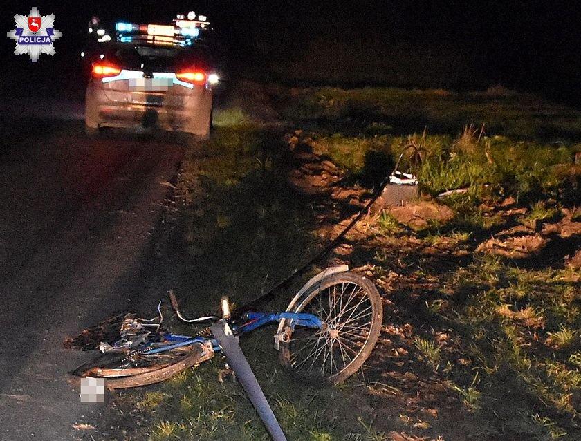 Śmiertelne potrącenie rowerzystki. Jechała bez świateł i odblasków