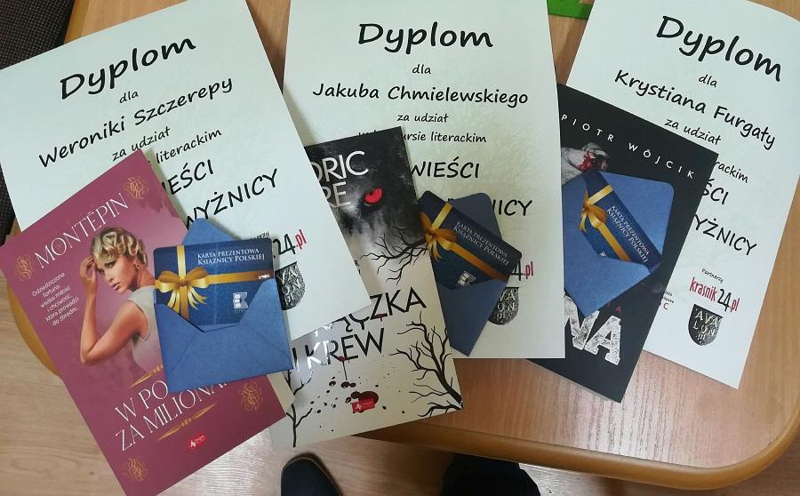 Wszyscy uczestnicy konkursu literackiego nagrodzeni