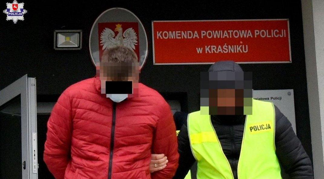 Przyjechał z bolącą głową, wyjechał w kajdankach z zarzutami