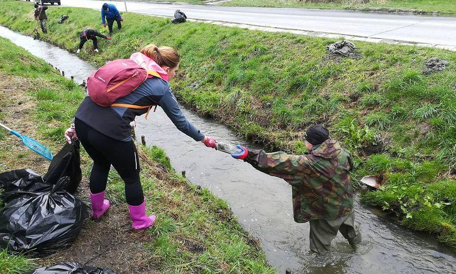 Rzeka Wyżnica w Kraśniku oczyszczona ze śmieci