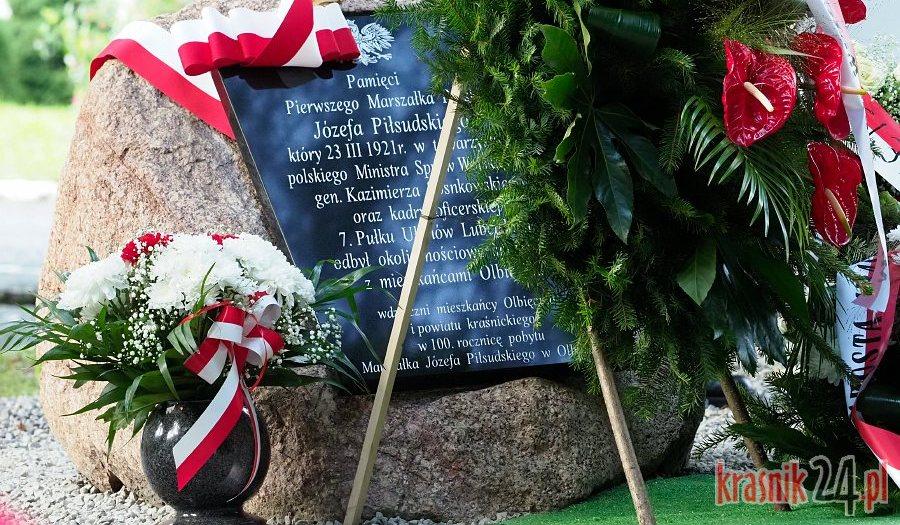 Marszałek Piłsudski w Olbięcinie. Odsłonięto pamiątkową tablicę