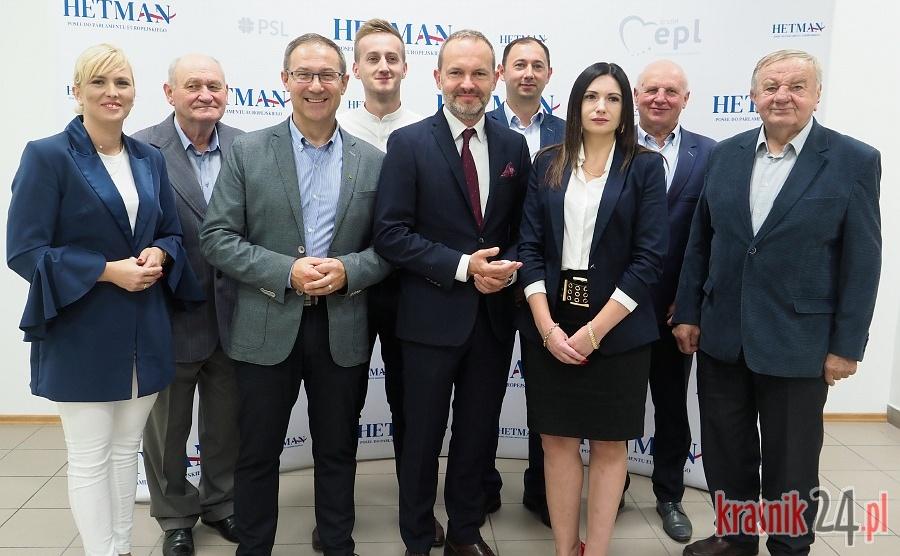 Europoseł Krzysztof Hetman otworzył biuro w Kraśniku