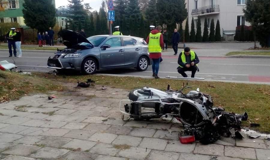 Motocyklista zginął w wypadku na ul. Lubelskiej
