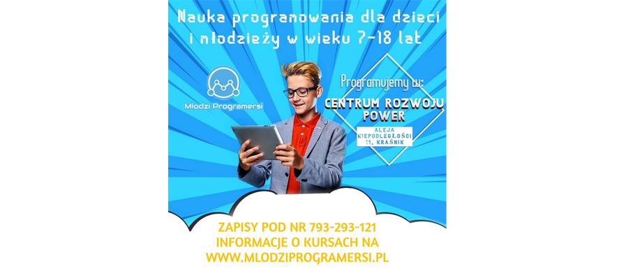 Nauka programowania dla dzieci i młodzieży w wieku 7-18 lat.