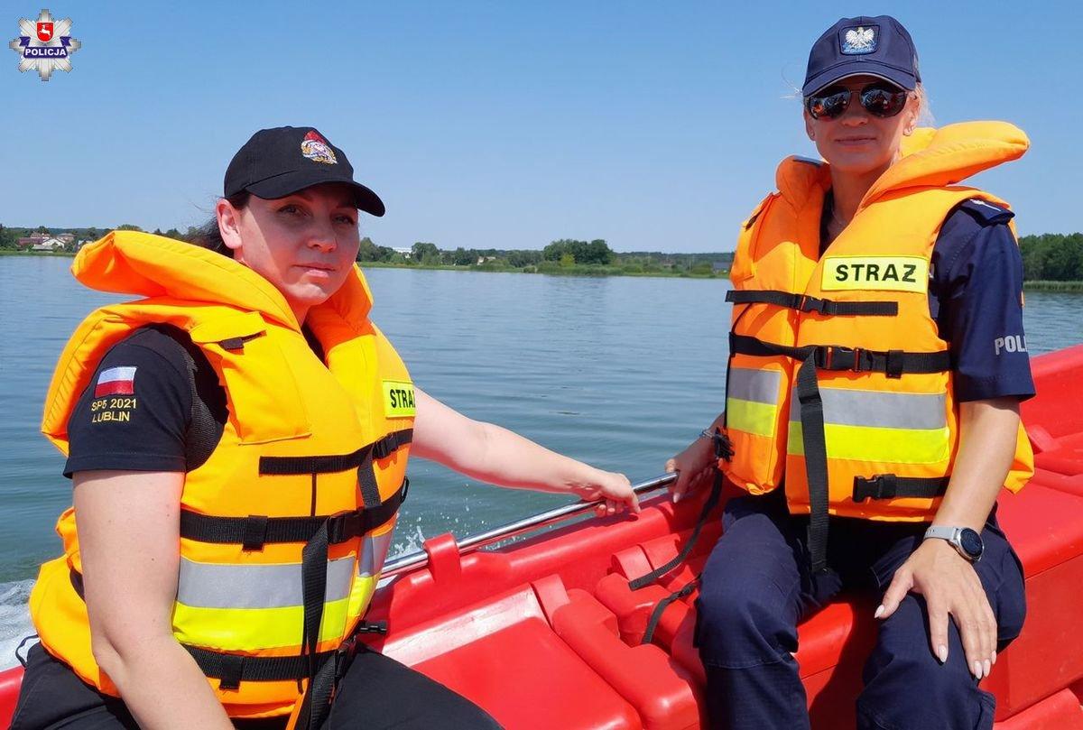 Policja ze strażą wspólnie na zalewie