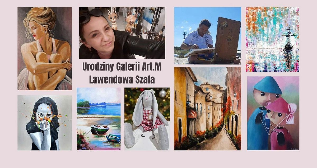 Zapraszamy na urodziny Galerii Art.M Lawendowa Szafa. Będą wystawa i koncerty