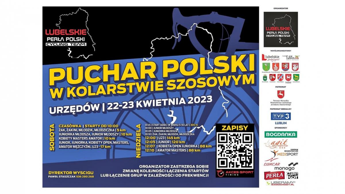 Puchar Polski w kolarstwie w weekend na naszym terenie