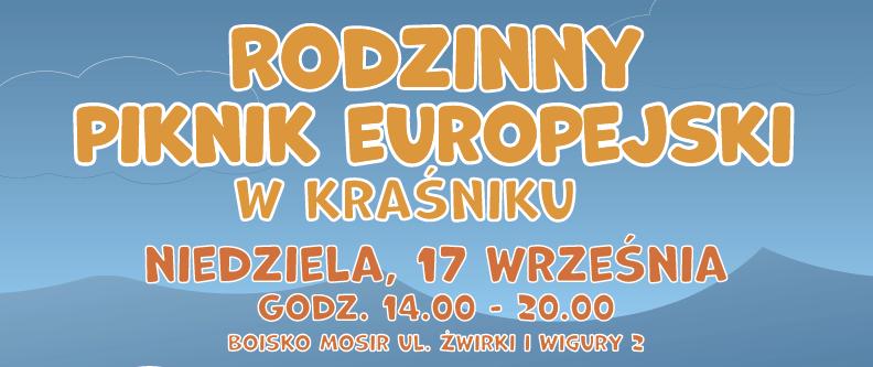Piknik europejski zawita w niedzielę do Kraśnika