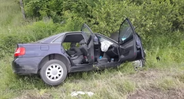 Pijany wiózł dziecko. Na łuku pojechał na 