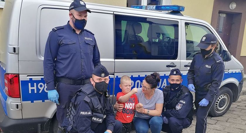 Żyrardowscy policjanci odwiedzili Filipa 