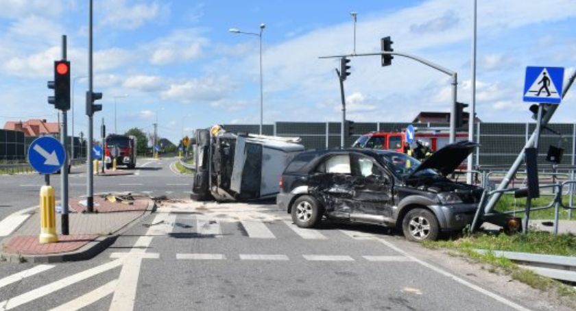 Wypadek na DK50 w miejscowości Cyganka 