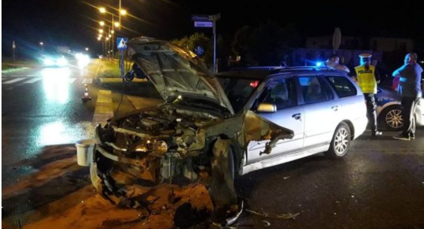 Pijany 34-letni kierowca obywatel Ukrainy doprowadził do kolizji 