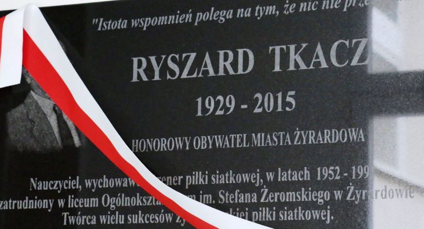 Ryszarda Tkacza upamiętniono specjalną tablicą