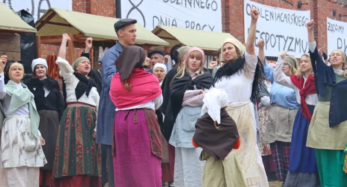 W kobietach siła! Inscenizacja Strajku Szpularek z 1883 roku w Żyrardowie