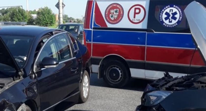 Zderzenie aut w Mszczonowie
