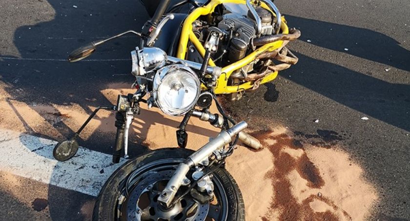 Zderzenia samochodu osobowego z motocyklem