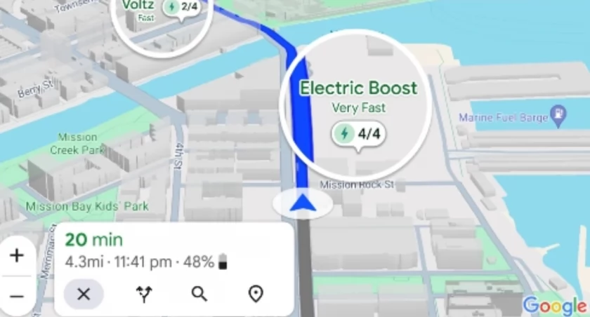 Nowe Mapy Google pomogą znaleźć stacje ładowania elektryków!