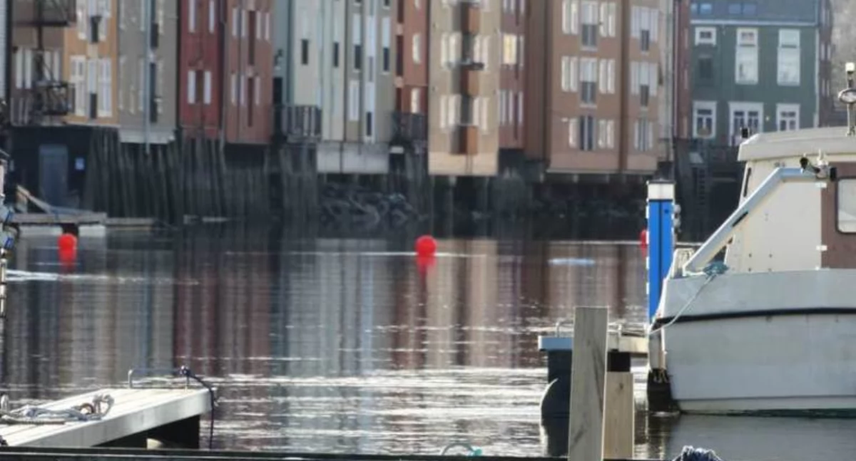 Bakklandet. Sielska starówka w Trondheim.