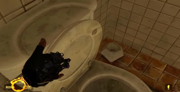 Grawitacyjny problem z oddawaniem moczu w Half-Life: Alyx