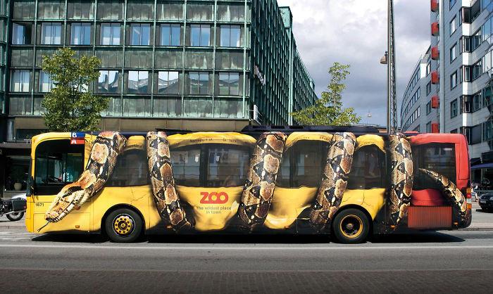 Najciekawsze i najbardziej kreatywne reklamy na autobusach
