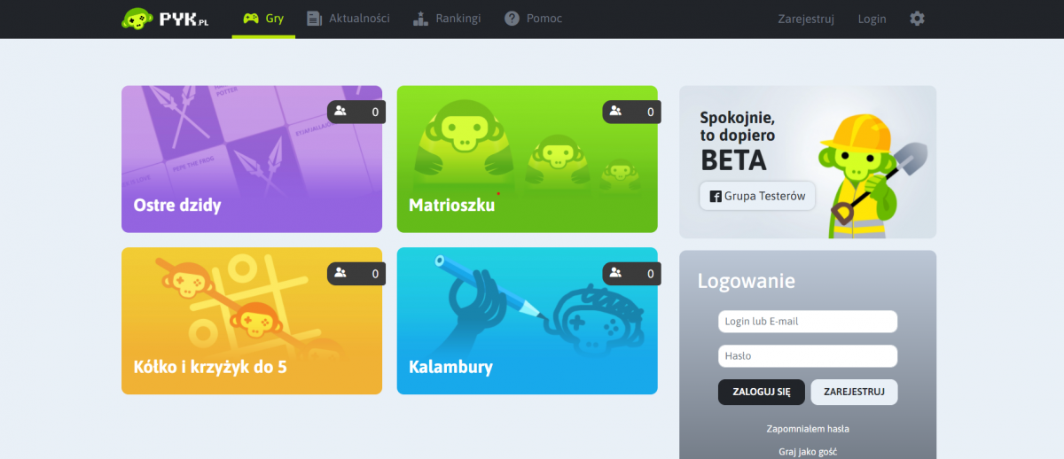 Zapykaj online w niezłe gry na pyk.pl
