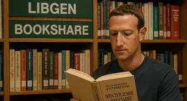 Zdjęcie przedstawia: Zuckerberg „zajumał” książki? AI uczy się na pirackich bazach, a polscy autorzy są wśród okradzionych