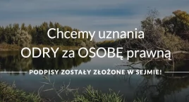 Zdjęcie przedstawia: Ustawa o uznaniu osobowości prawnej rzeki Odry. 30 kwietnia 2025 podpisy w Sejmie