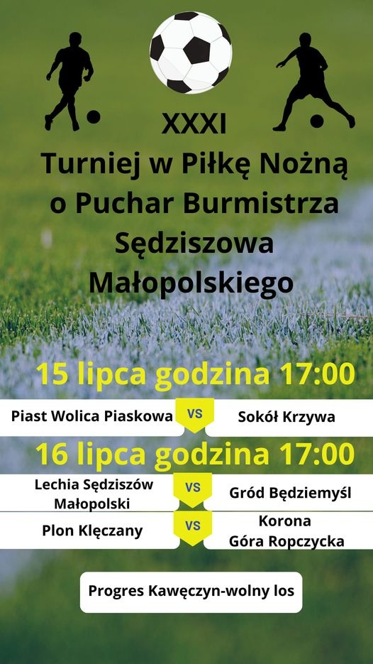XXXI Turniej w Piłkę Nożną o Puchar Burmistrza Sędziszowa Młp.