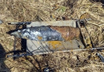 Poszedł na spacer, znalazł niewybuch. W Ostrowie leżał rosyjski pocisk artyleryjski