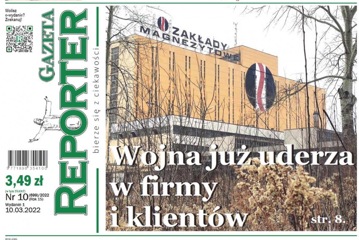 Wojna na Ukrainie już odbija się na naszych firmach. A my sprawdzamy jak panie z powiatu świętują Dzień Kobiet. O tym piszemy w nowym Reporterze.