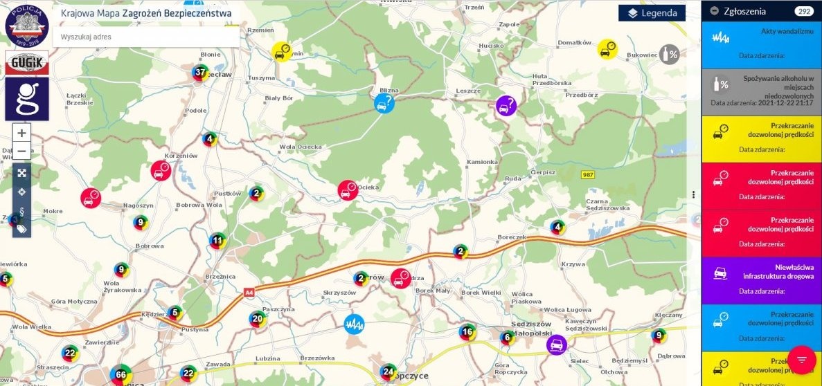 Czujesz się niebezpiecznie? Zaznacz zagrożenie na mapie