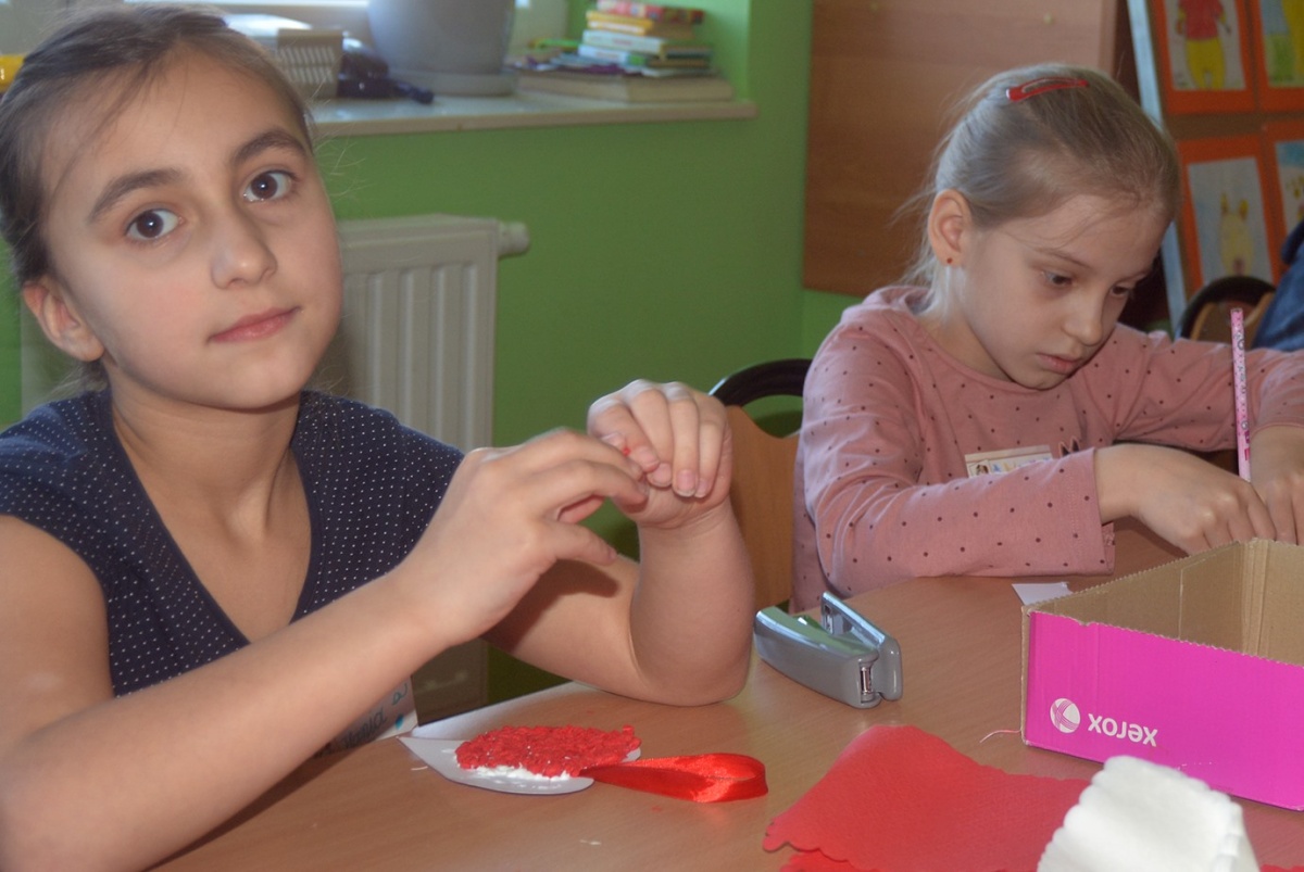 Walentynki w bibliotece w Wielopolu. Tak dzieci rozpoczynają ferie