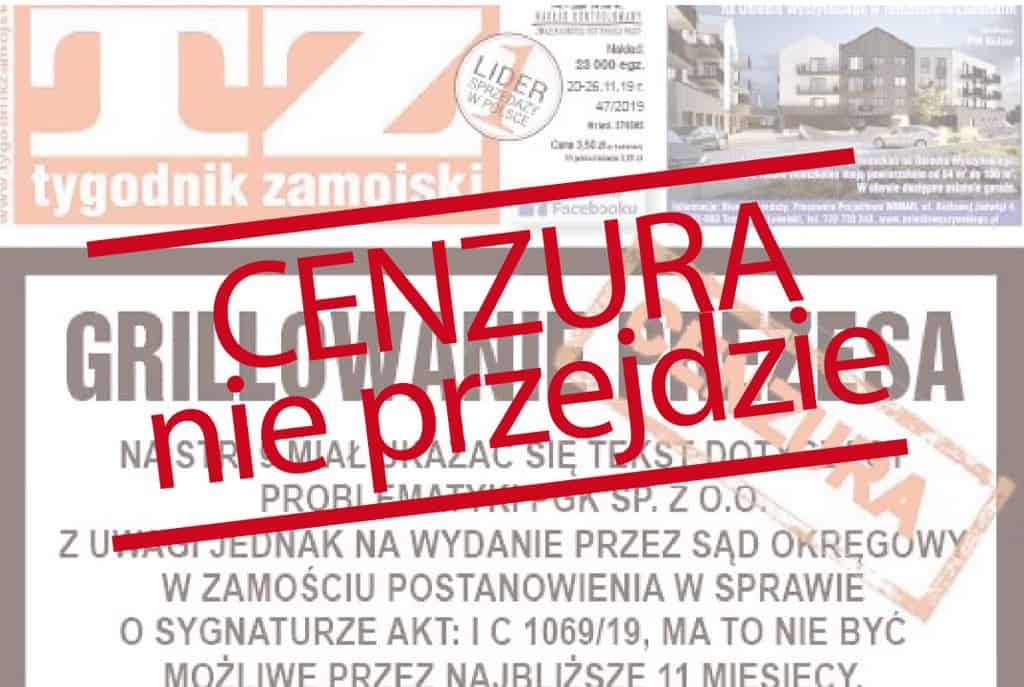 Cenzura nie przejdzie! Publikujemy zakazane teksty Tygodnika Zamojskiego. W geście solidarności
