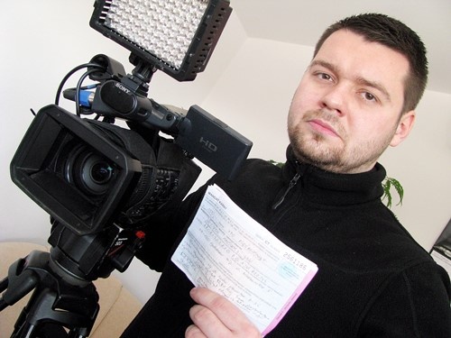 Wojciech Kłósek: Dostałem mandat, bo wyciągnąłem kamerę
