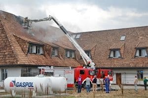 Ogień w nowym zajeździe - galeria ZDJĘĆ