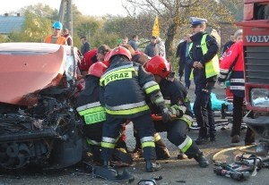 Dwie osoby ranne w wypadku - galeria ZDJĘĆ